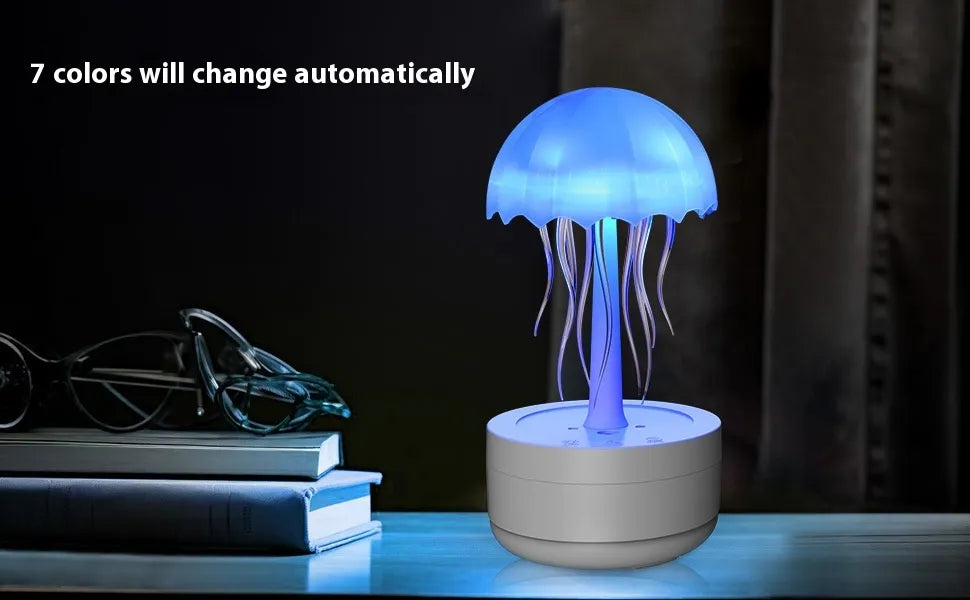 Jellyfish Humidifier Fragrance Diffuser Colorful Night Light Heavy Fog Essential Oil Diffuser Home Bedroom Office Air Humidifier